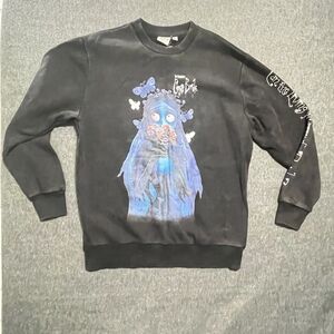 Tim Burton Corpse Bride Pullover Sweatshirt Unisex Size M NWT Living Dead Girl